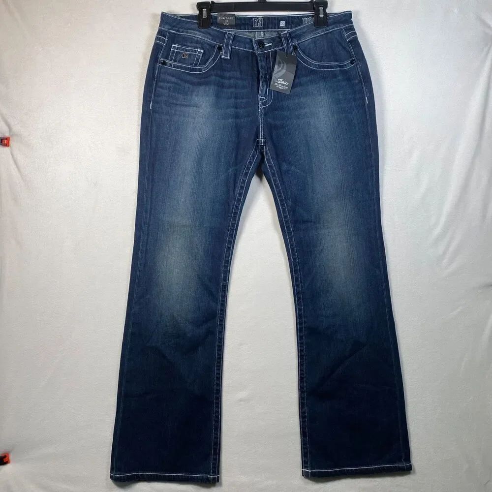 District 9 Turner Curvy Bootcut Jeans Dark Wash Women’s Size 33 NWT